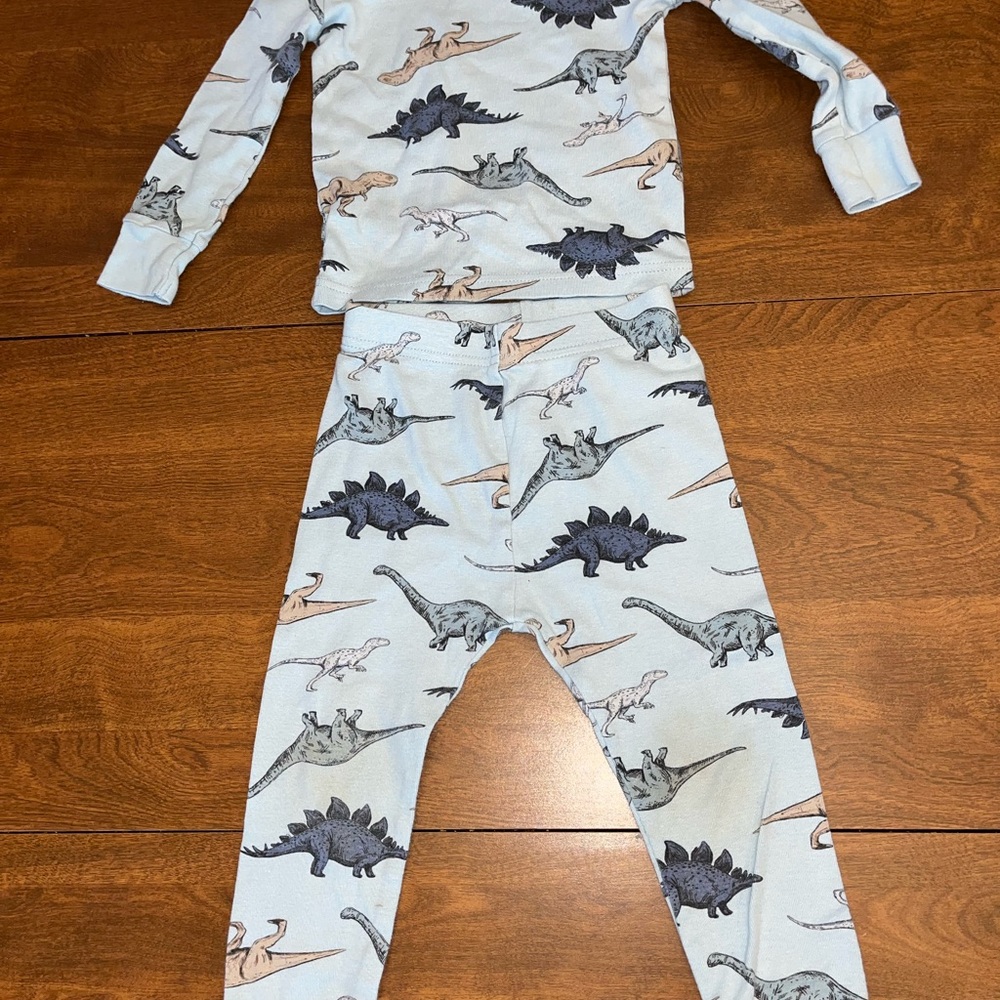 Old Navy Kids Dinosaur Pajama Set - Blue and Brown